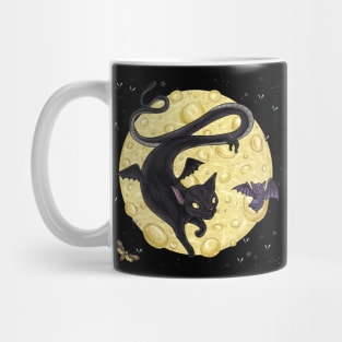 Dragon cat and bat Mug